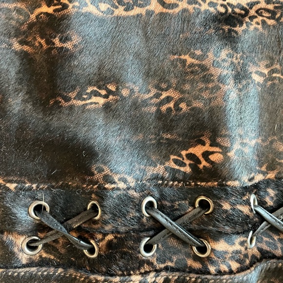 leopard calfskin and leather mini skirt 🐆 - Picture 11 of 11